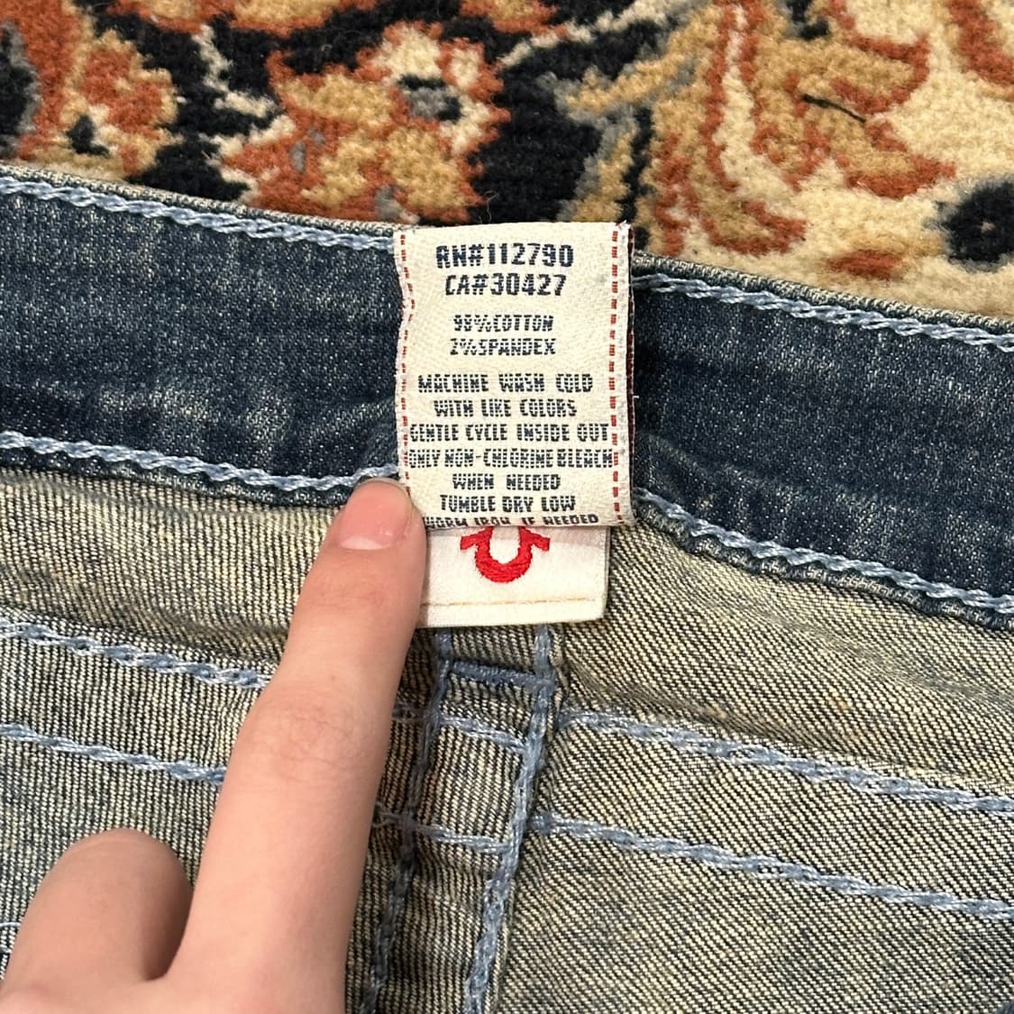 트루릴리전 로우라이즈 y2k 데님팬츠 (26) 상품이미지8