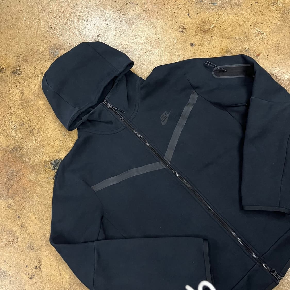 [정품/L] 나이키 테크 플리스 후드집업 블랙 b14 상품이미지1