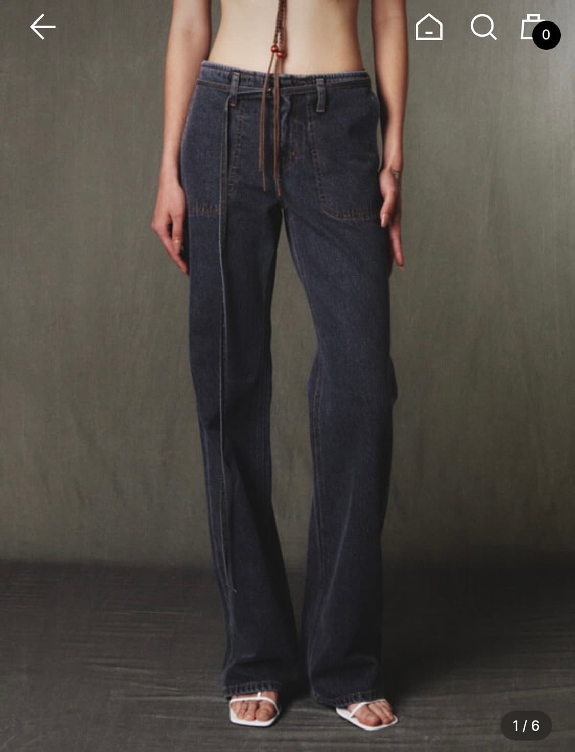 기준 치코 진 챠콜 데님 상품이미지1