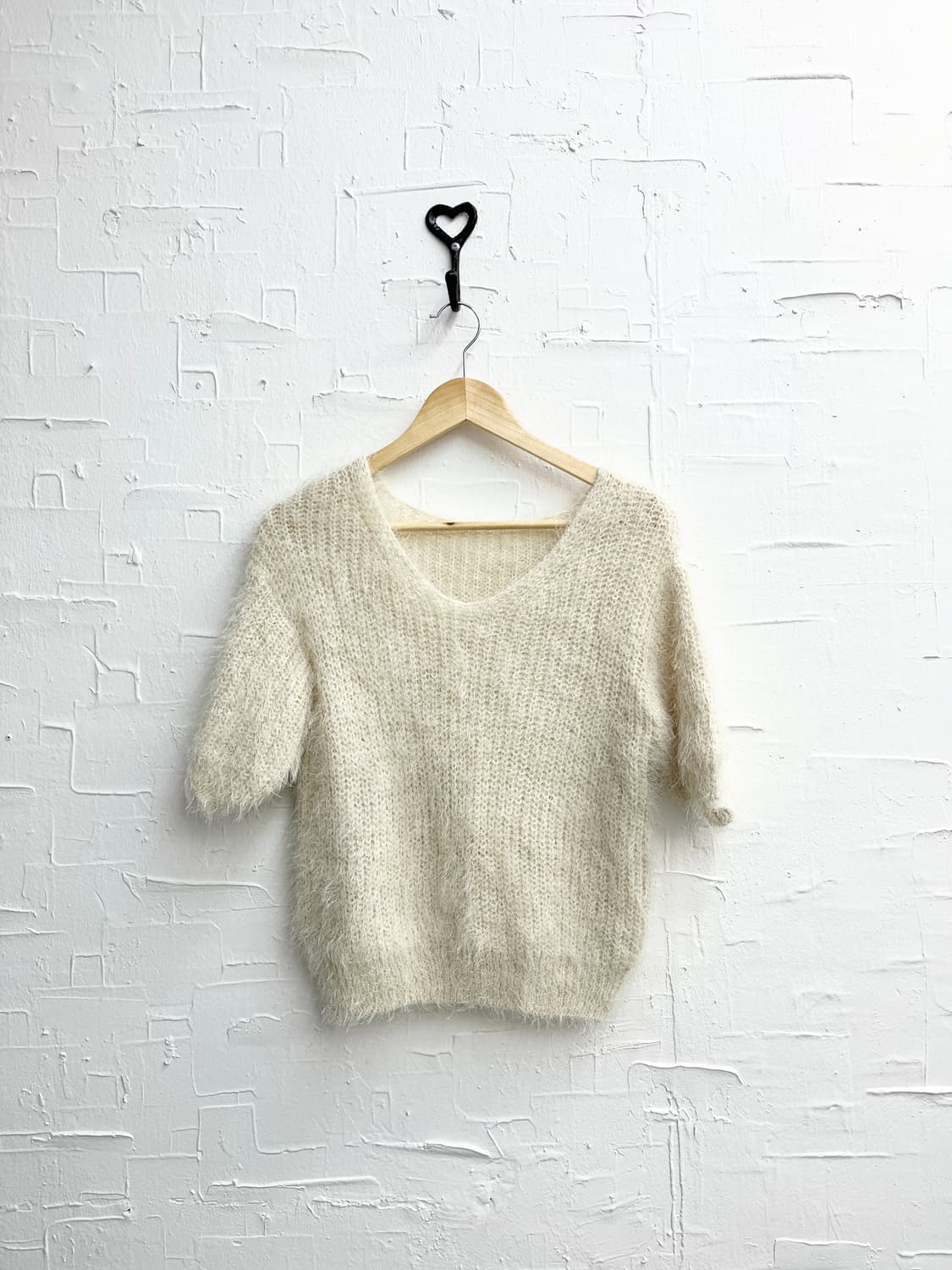 Fur white knit 상품이미지4