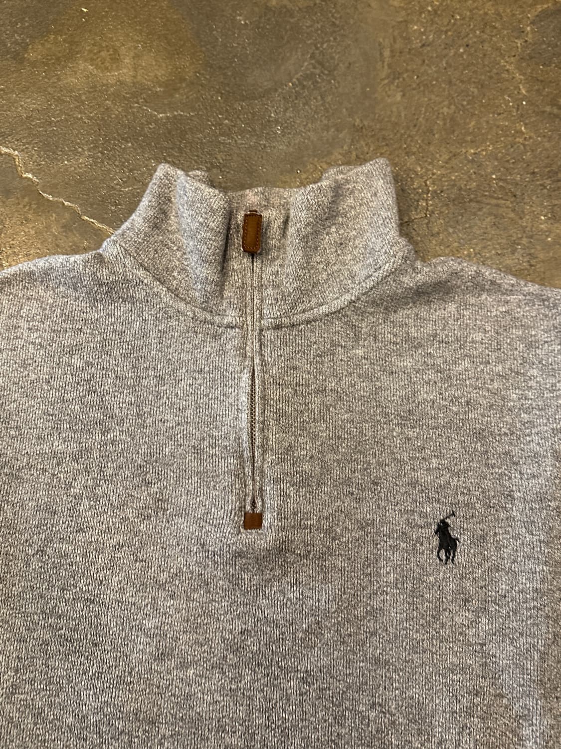 폴로 랄프로렌 하프집업 니트 그레이 M 상품이미지3