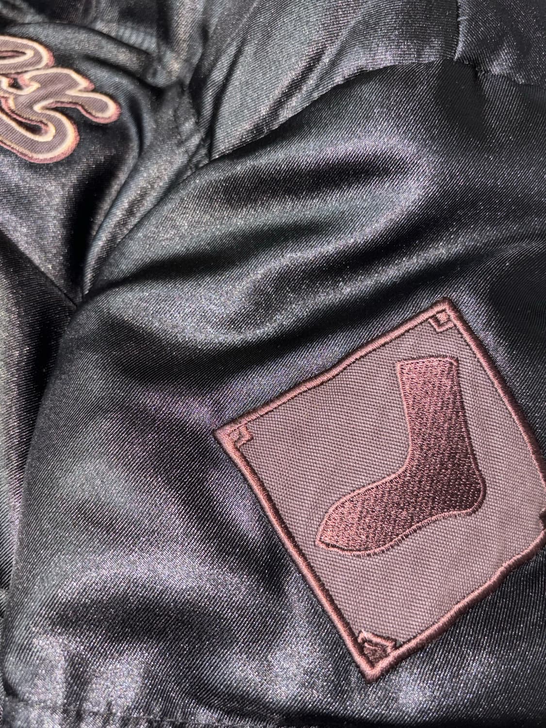 MLB White Sox 화이트 삭스 블랙 패딩 점퍼 y2k 상품이미지4