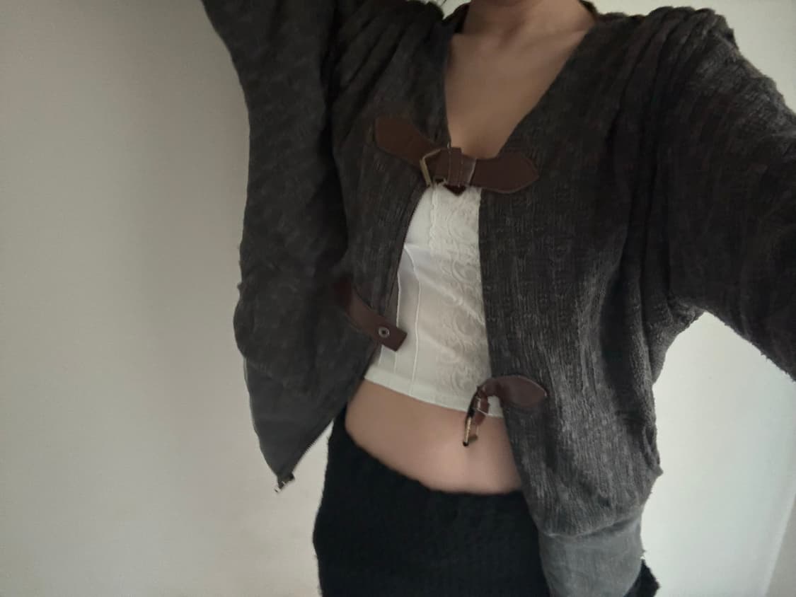 vintage buckle cardigan 상품이미지2