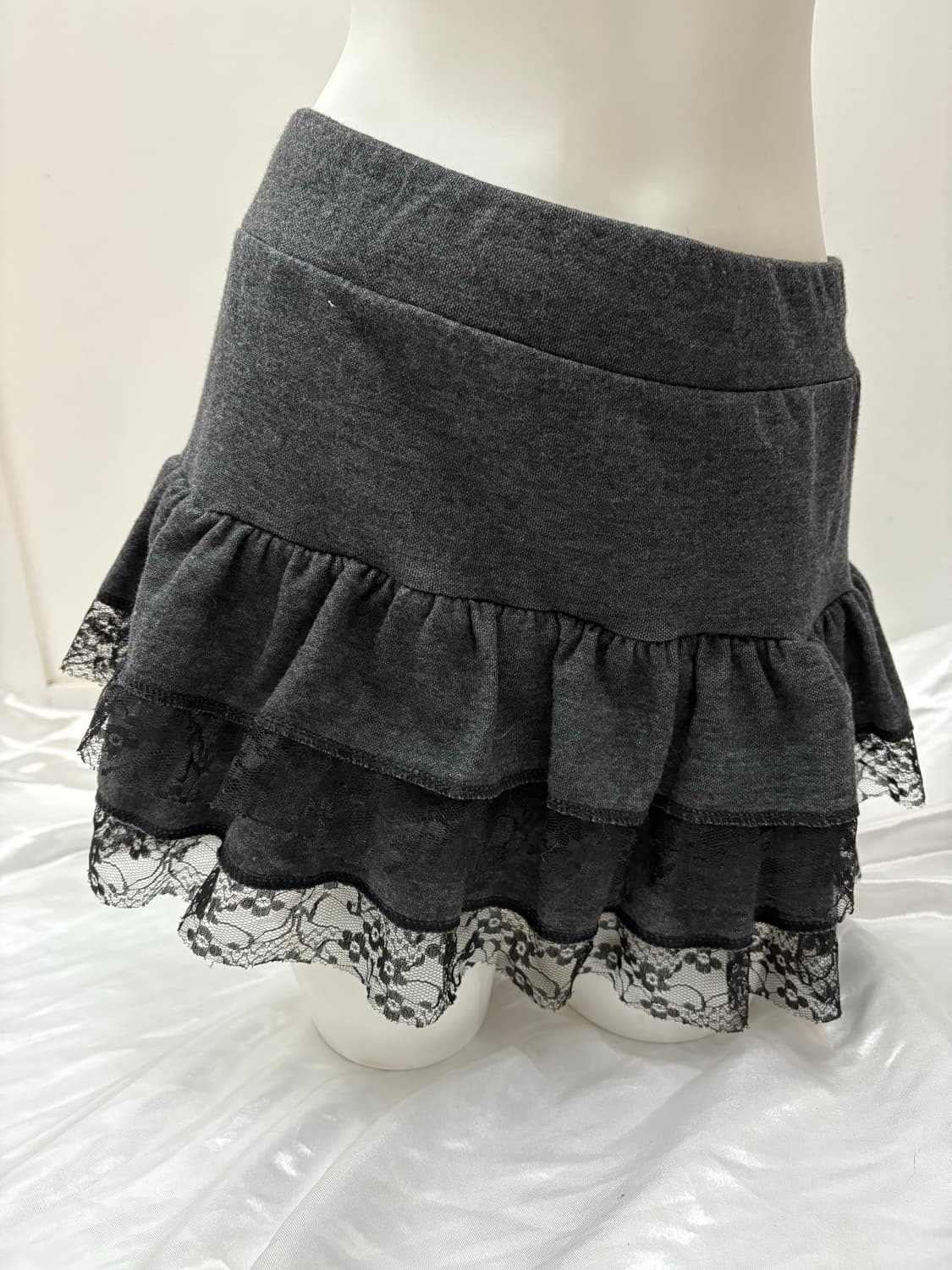 밴딩 레이스 캉캉 스커트 상품이미지1