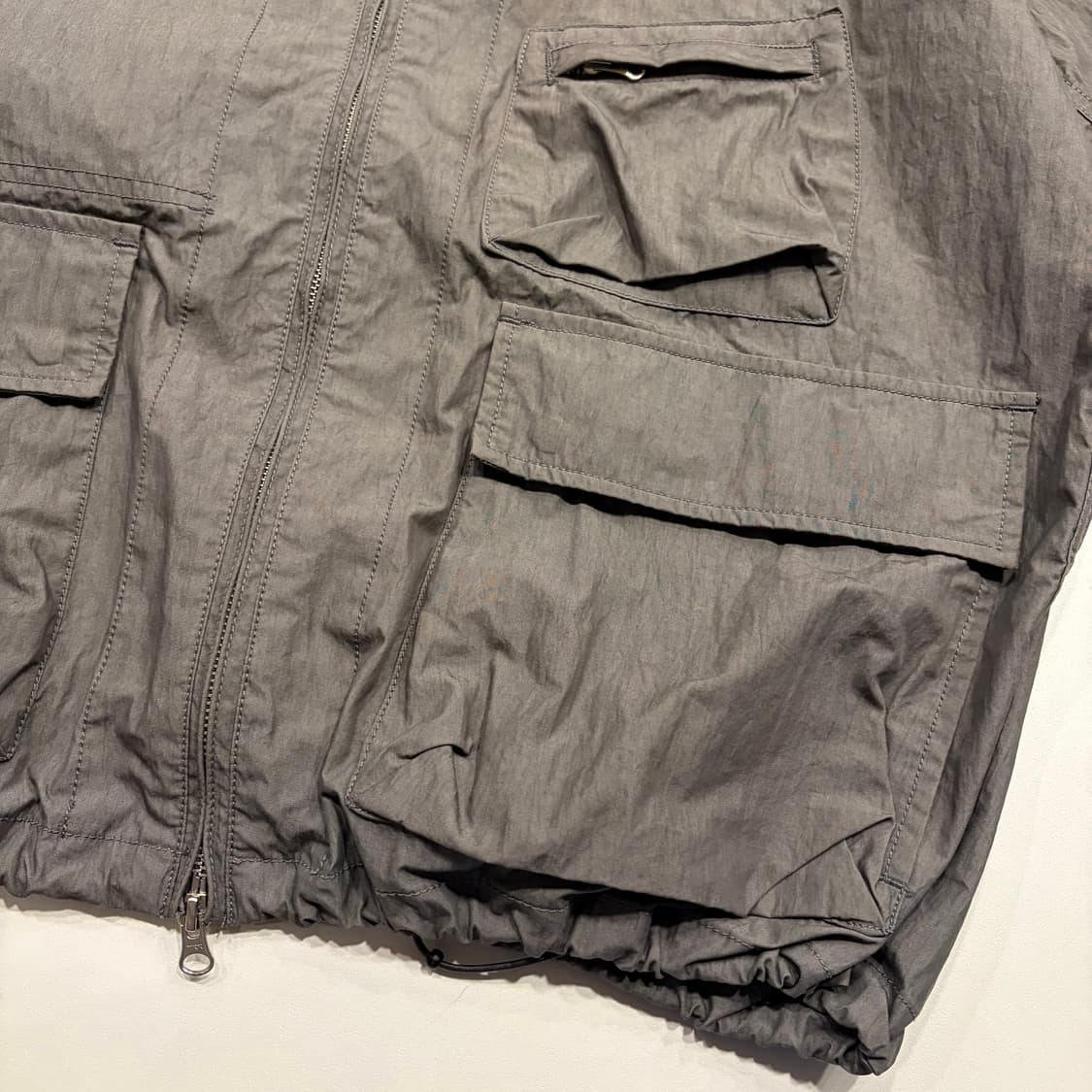 [M] 에스피오나지 후드 포켓 바람막이 점퍼 그레이 B995 상품이미지7