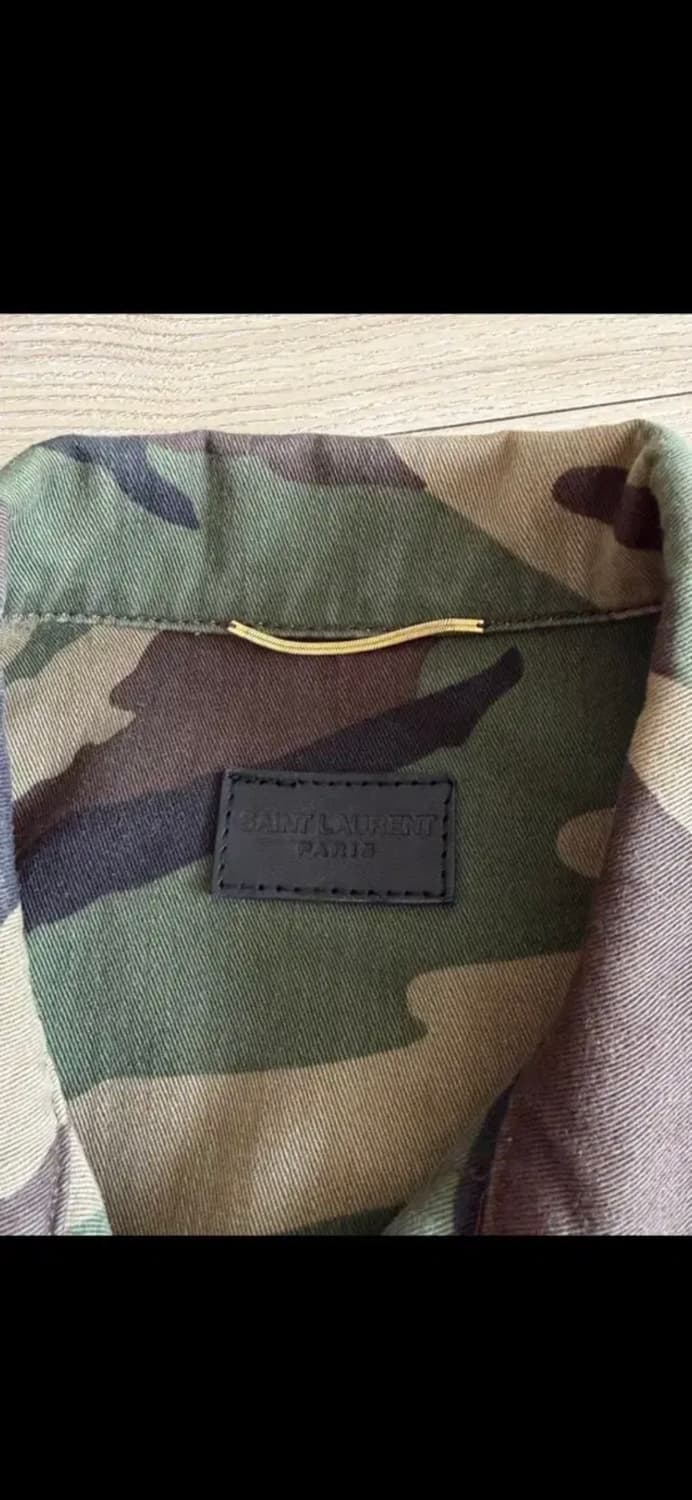 생로랑 15fw 카모 스터드 밀리터리 자켓 상품이미지4