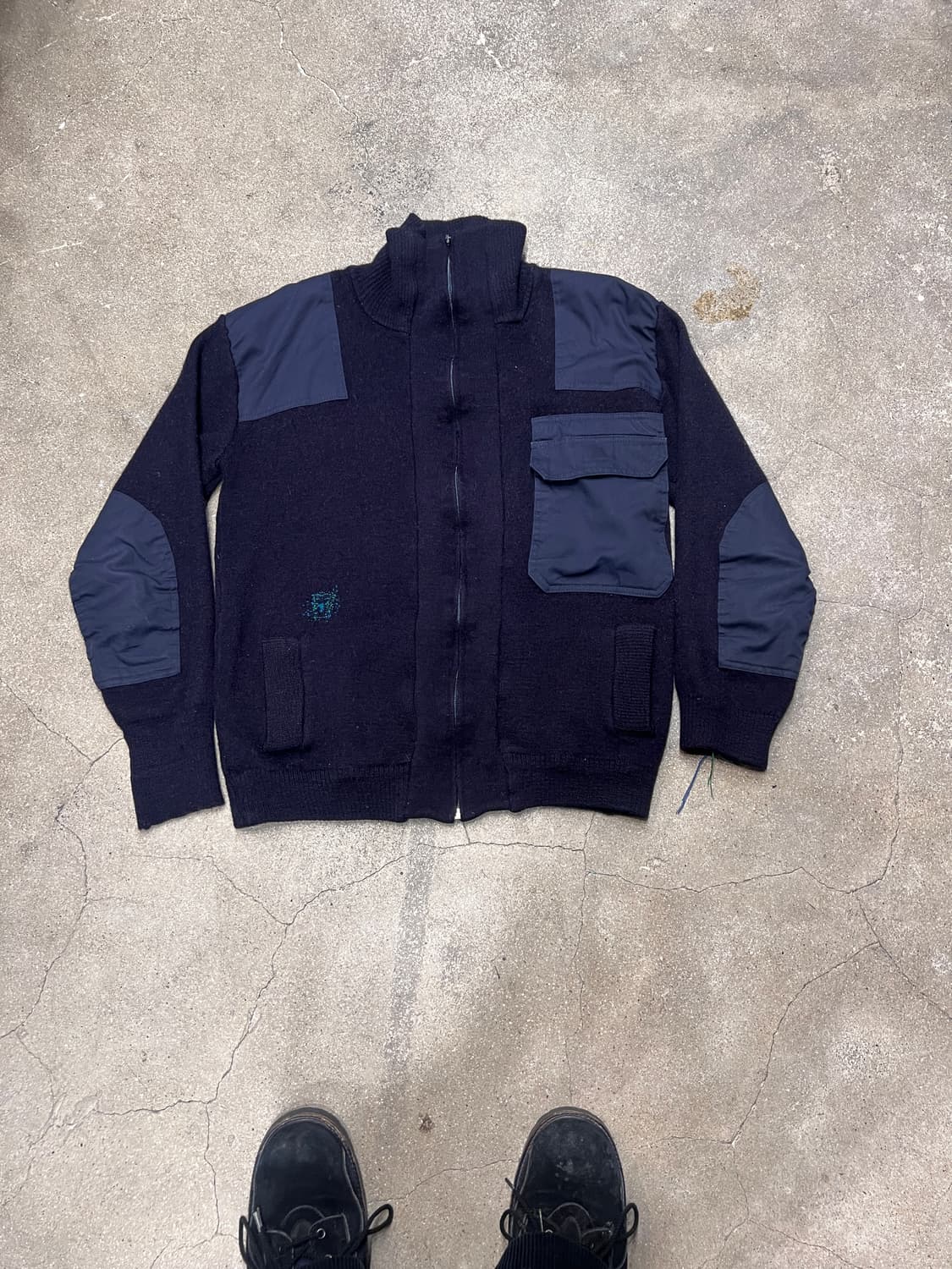 90‘s 독일군 커맨드 울 니트 집업  상품이미지1