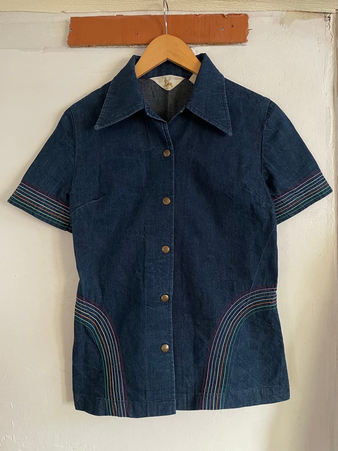 80s 빈티지 웨스턴 데님 셔츠 상품이미지1