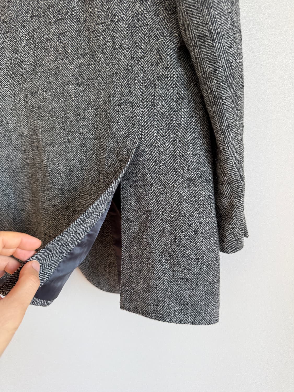Pre owned 울 헤링본 트위드 자켓 상품이미지5