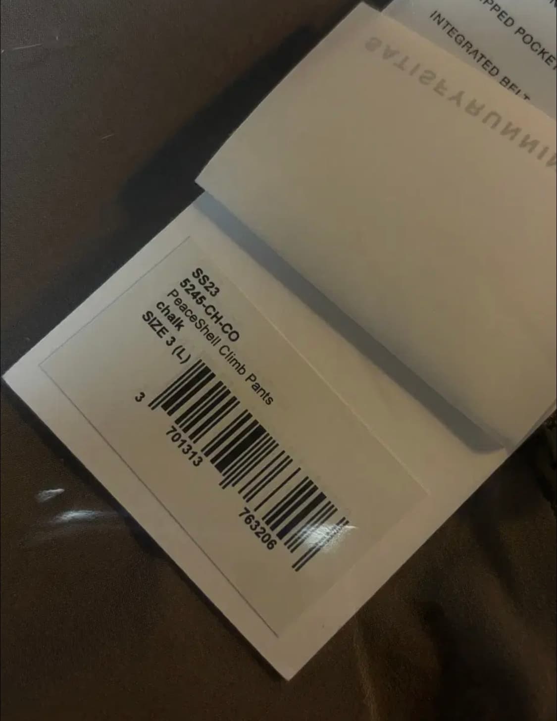 새티스파이 Satisfy PeaceShell 클라이밍 팬츠 L (3) 상품이미지2