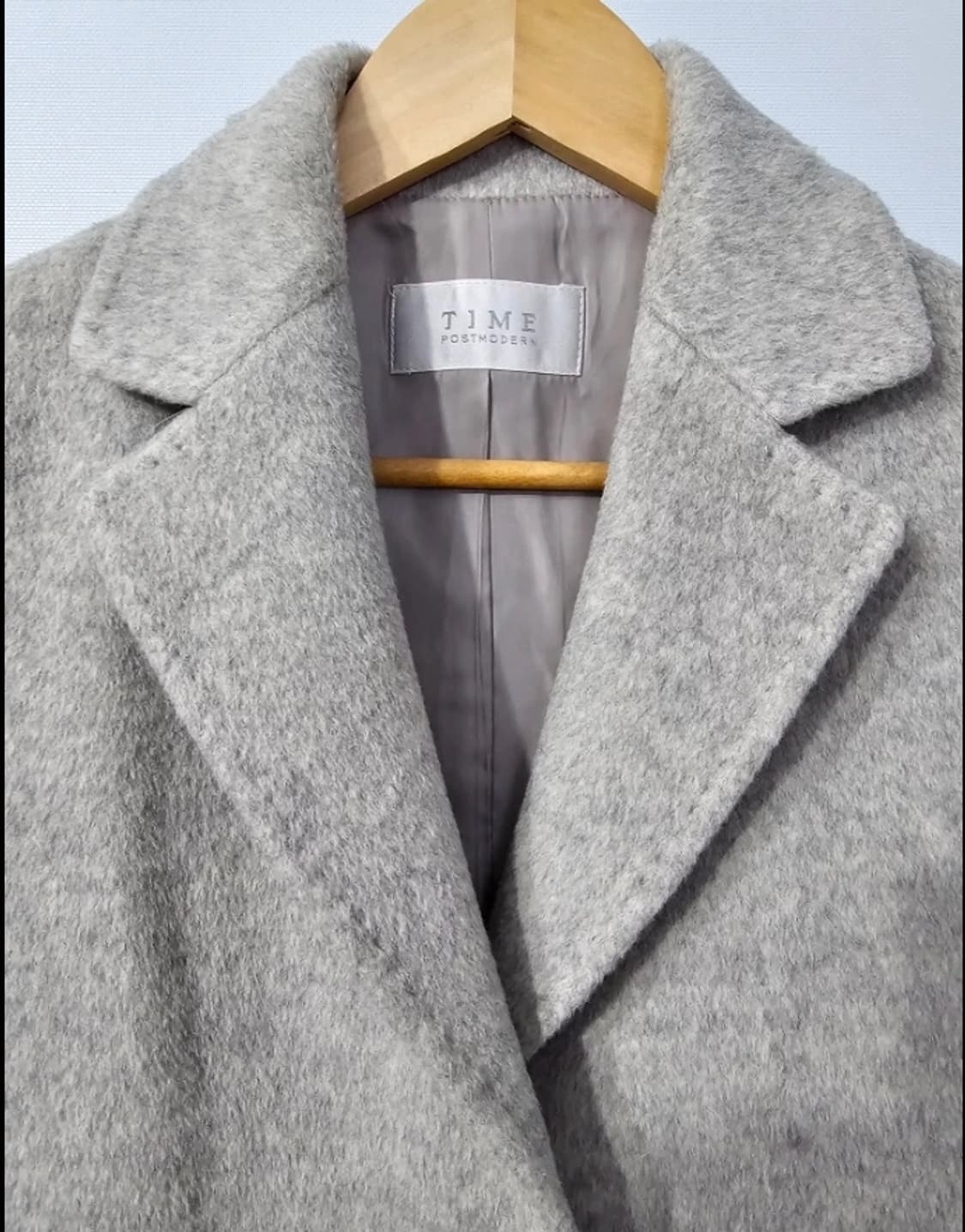 TIME 타임 롱 코트 회색 ~55 상품이미지4