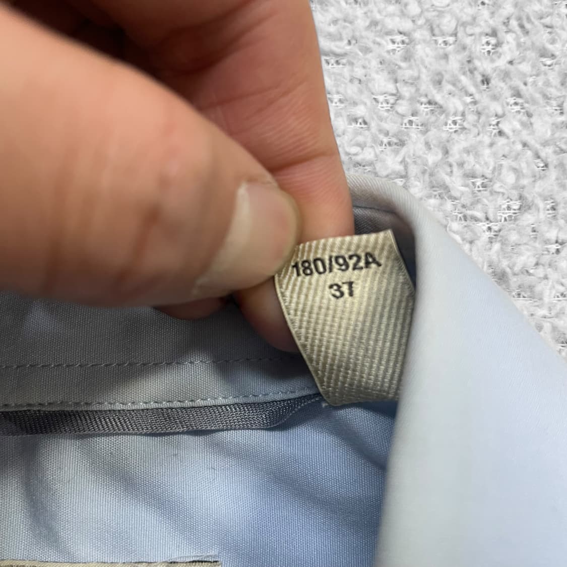 버버리 Burberry 슬림핏 포플린 코튼 셔츠 소라 상품이미지6