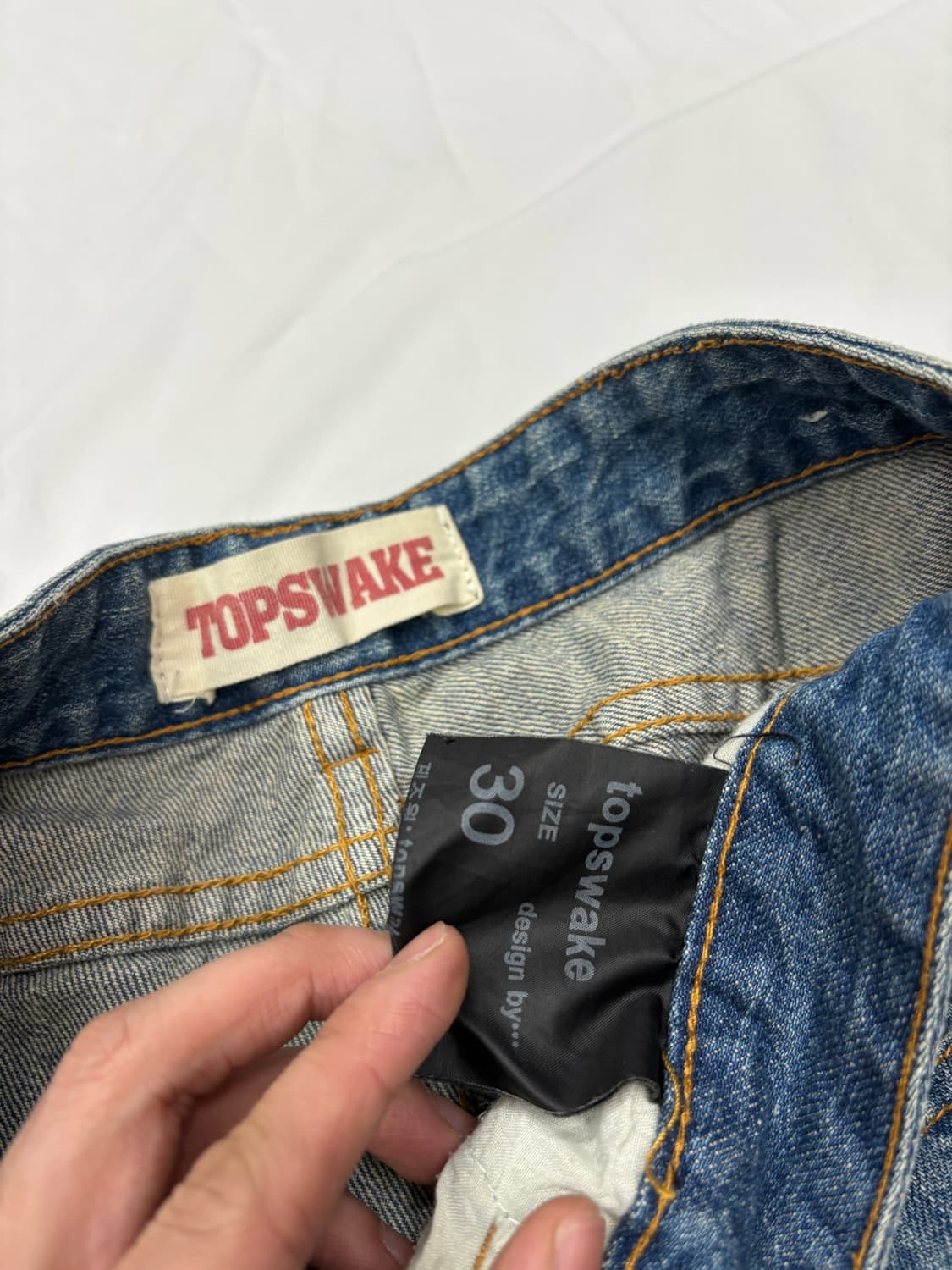 탑스웨이크 디스트로이드 빈티지 패치워크 데님 팬츠 상품이미지5