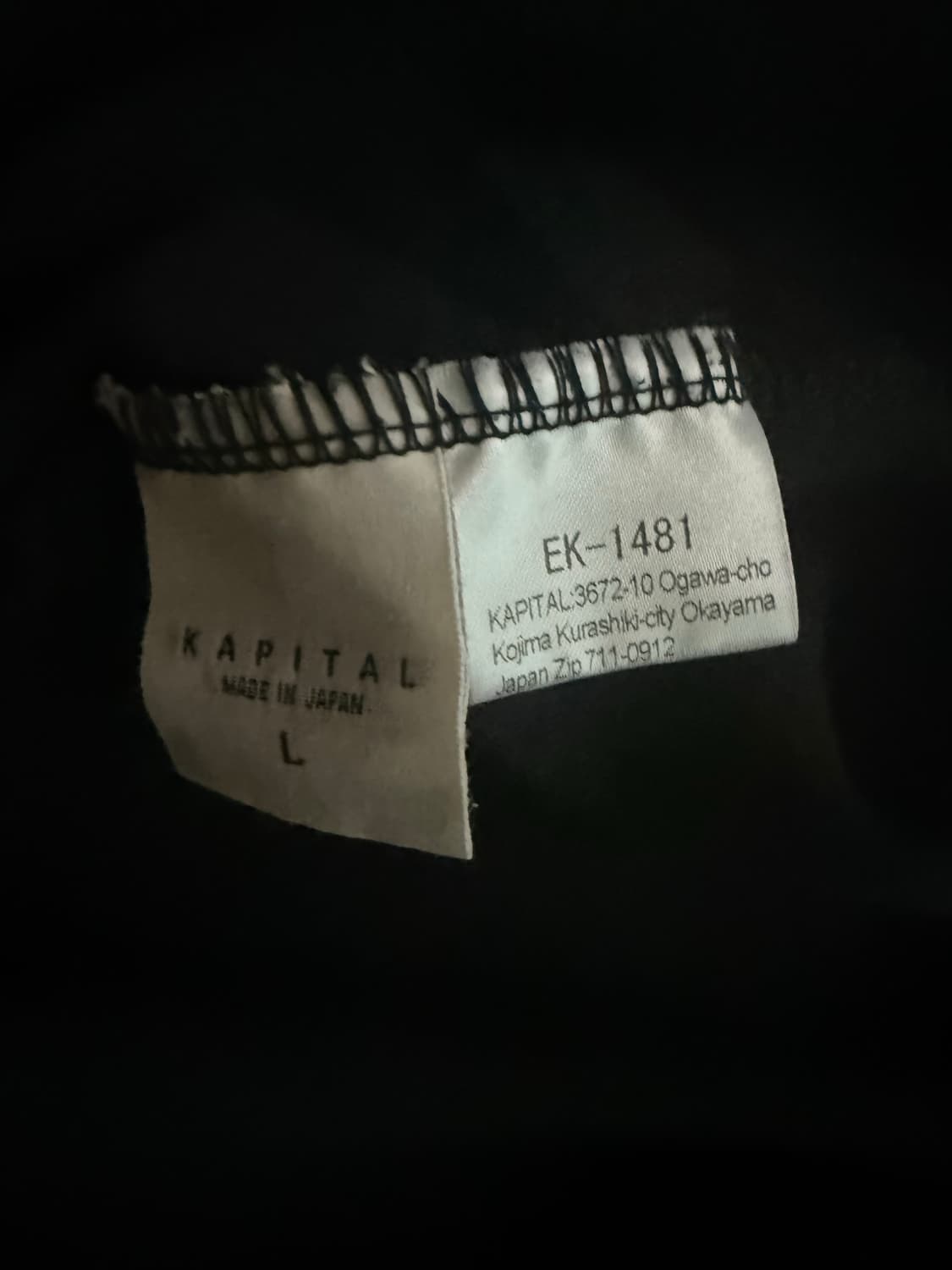 (L) 캐피탈 루키 크루넥 로고 티셔츠 블랙 상품이미지4