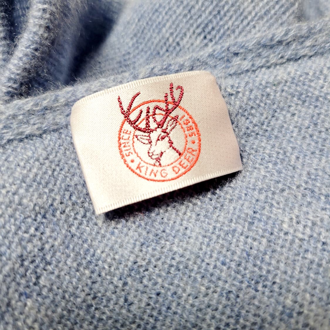 King Deer 캐시미어 100% 오픈형 언발란스 니트 롱베스트  상품이미지7