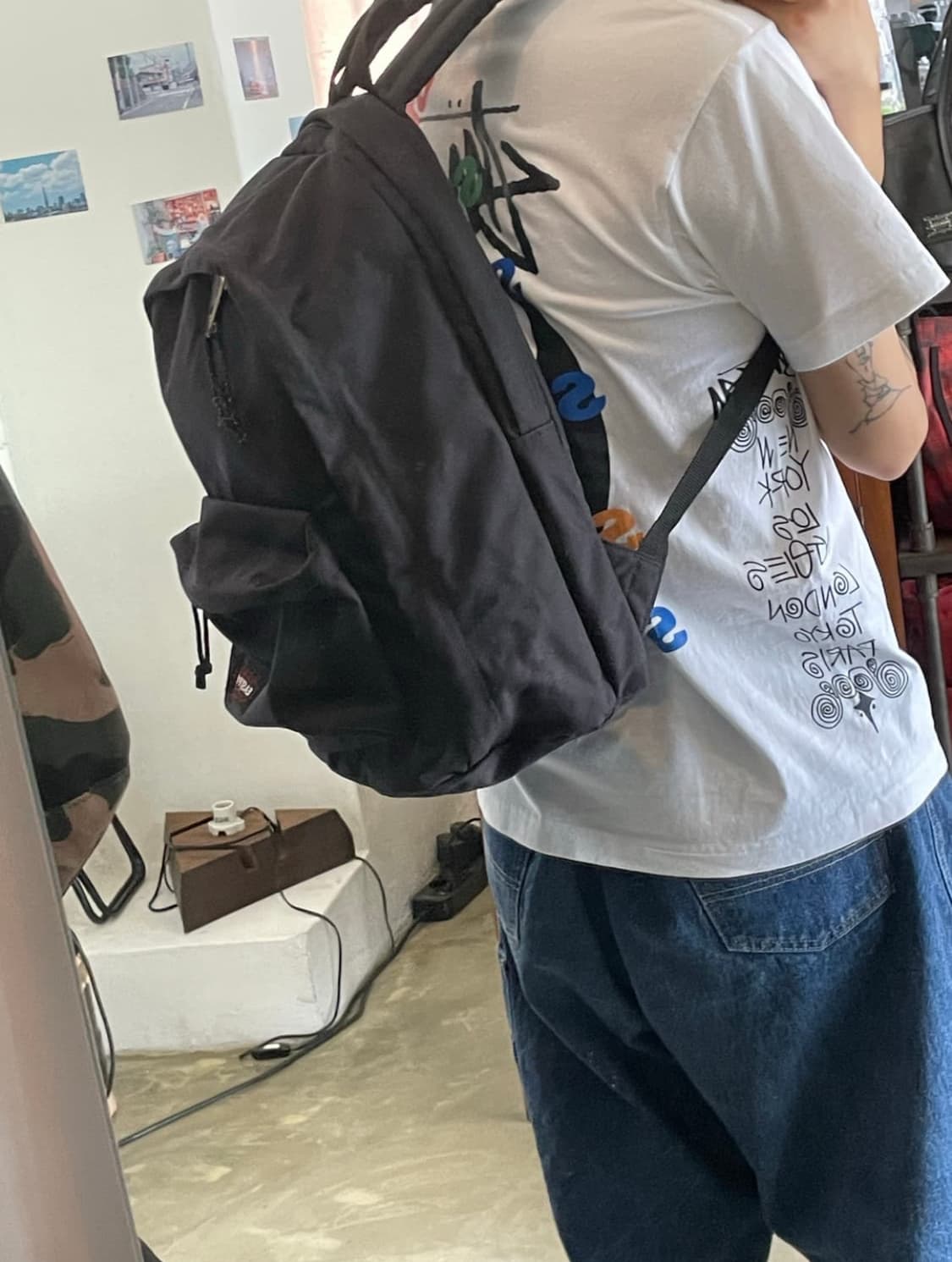 이스트팩 백팩 블랙 상품이미지2