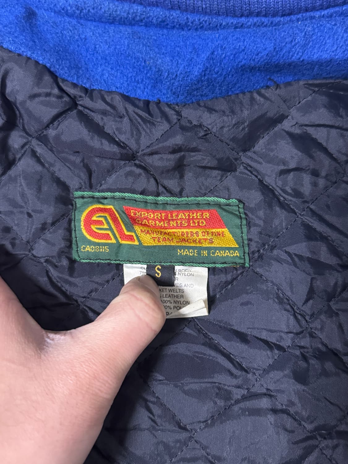 빈티지 캐나다 메이드 하키 팀 자수 패치 바시티 자켓 상품이미지10