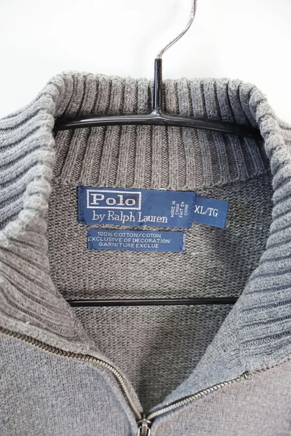 폴로 랄프로렌 그레이 반집업 니트 상품이미지6