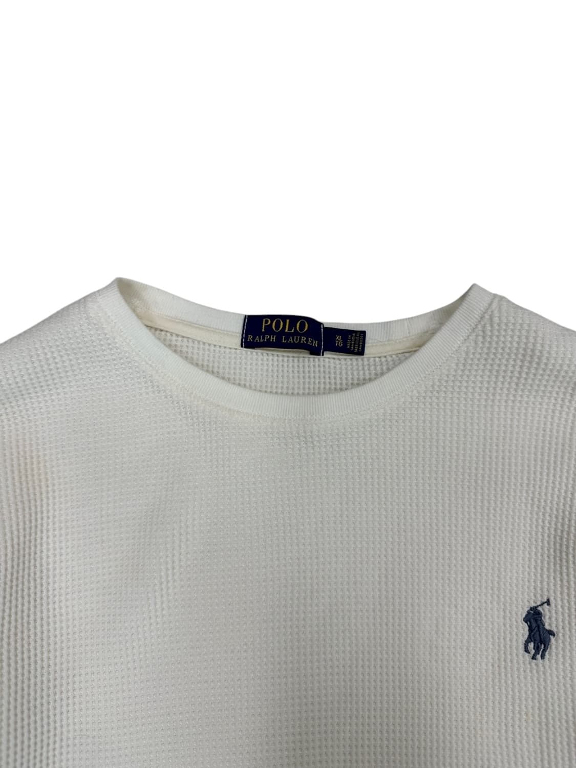 폴로 와플 롱슬리브 니트 화이트 (XL) 상품이미지3