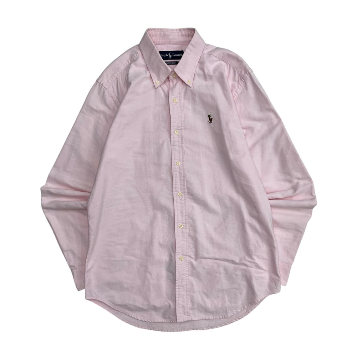 폴로 랄프로렌 옥스포드 딸기우유맛 셔츠 M 상품이미지2