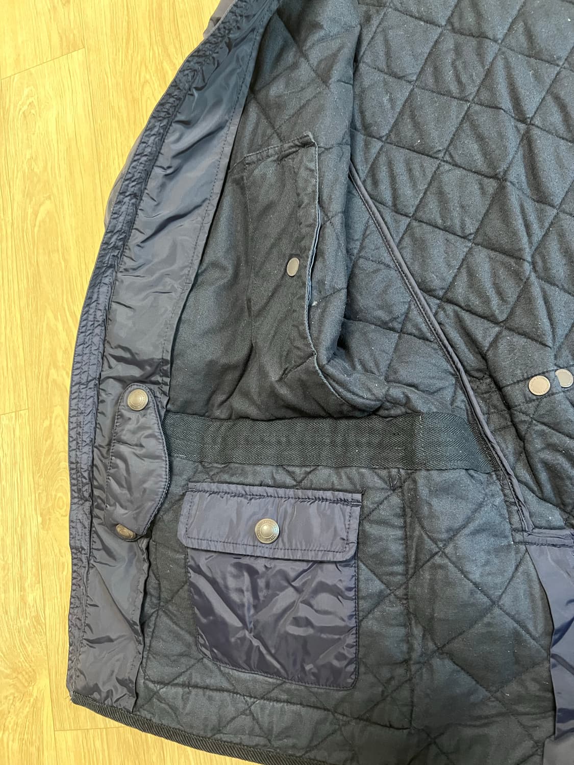 폴로퀄팅자켓 M사이즈 네이비 상품이미지3