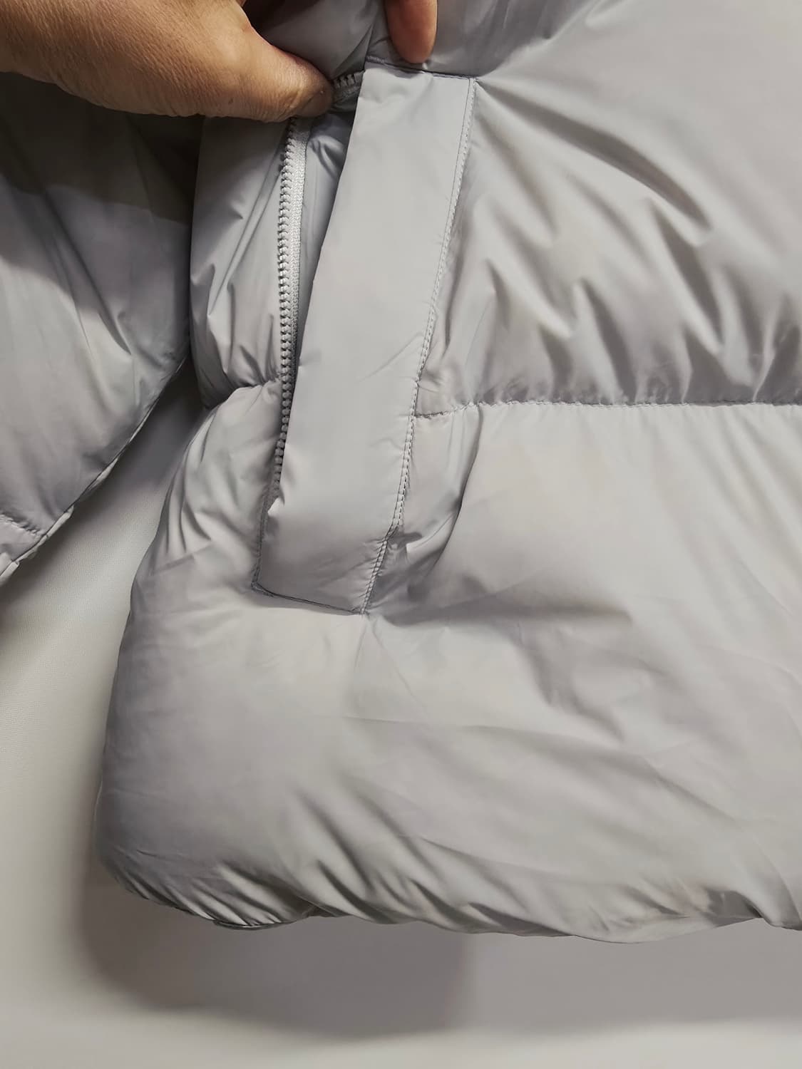 컬럼비아 라이트 그레이 푸퍼 패딩105 상품이미지4