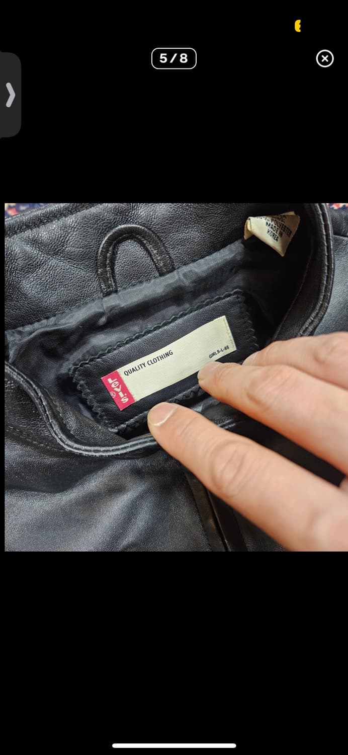 리바이스(Levis) 00's 램스킨 양가죽 빈티지 라이더자켓 상품이미지5