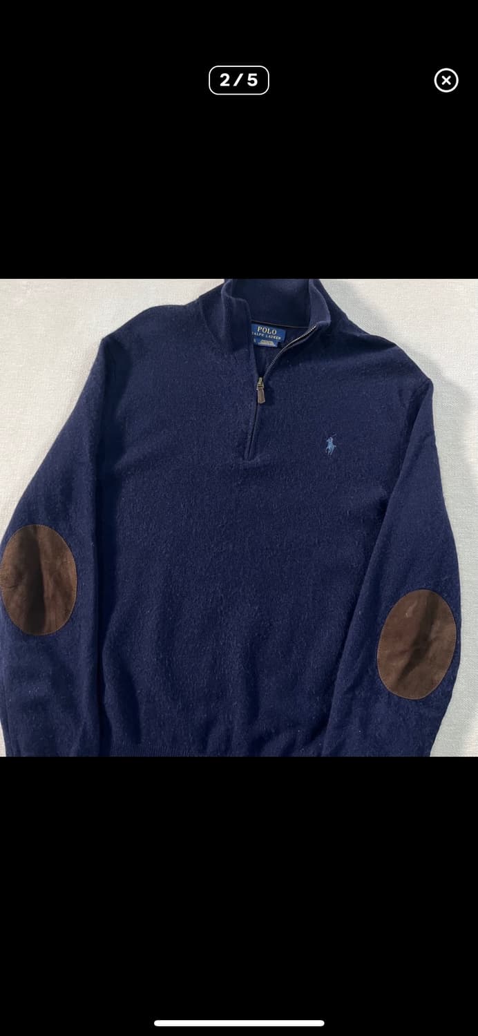100폴로 랄프로렌 신형 반집업 니트 상품이미지2