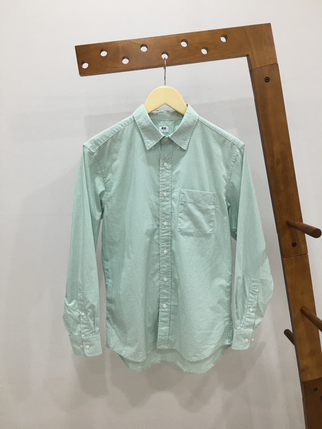 유니클로 브로드클로스 체크셔츠 상품이미지1