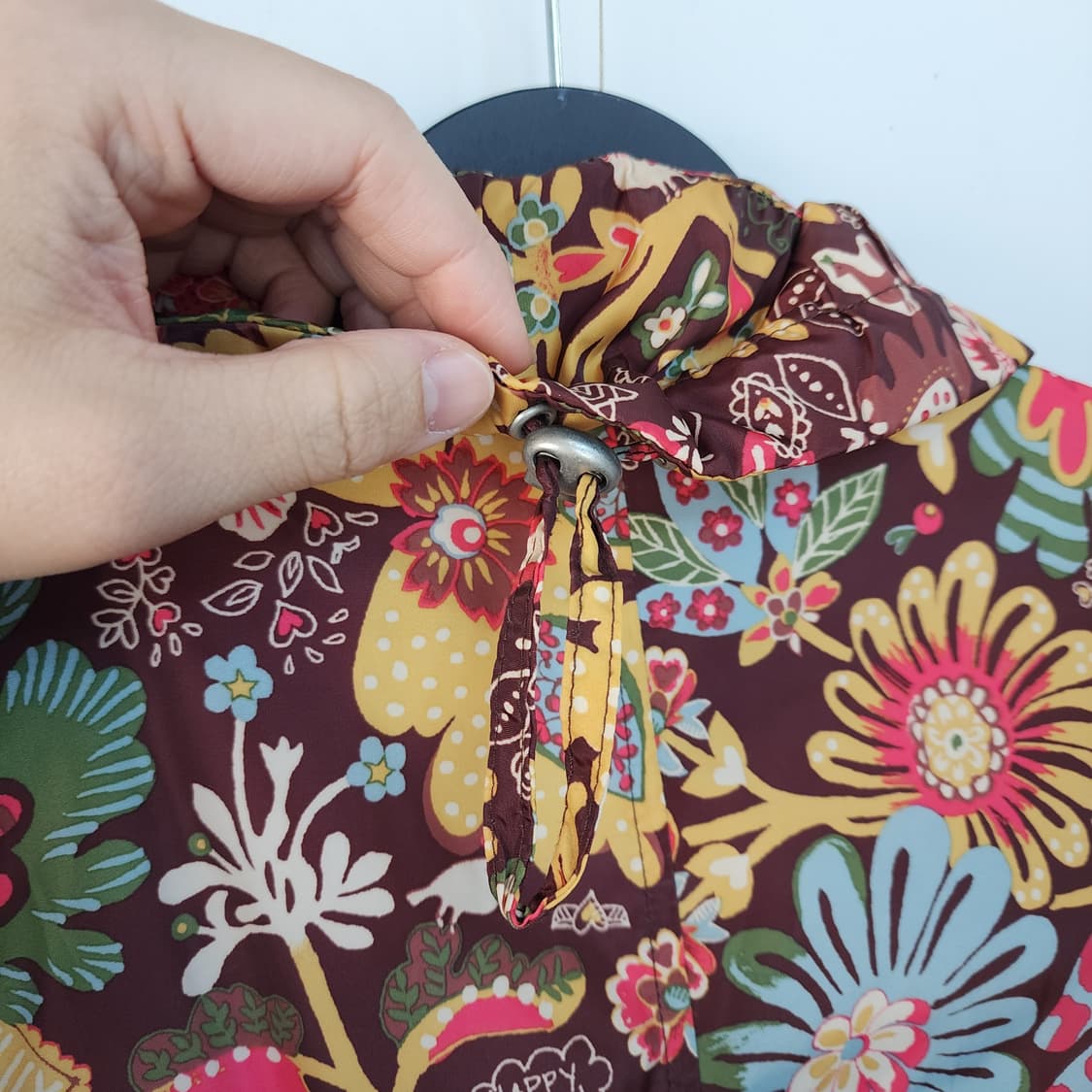 오일릴리 플라워 패턴 바람막이 자켓 상품이미지6