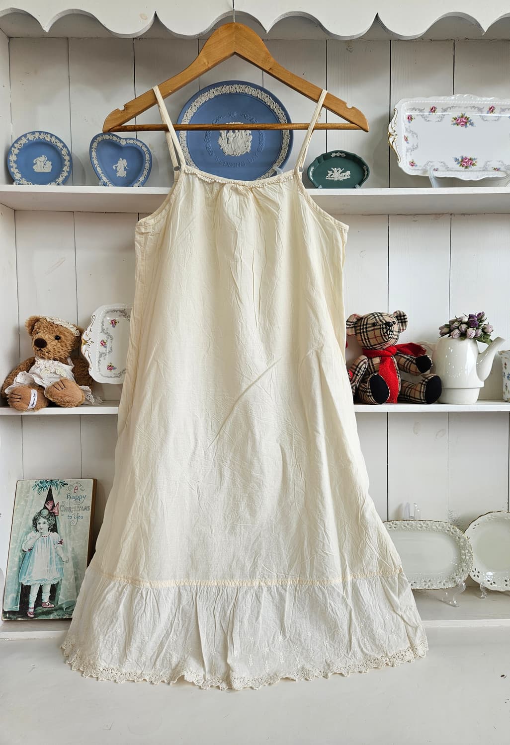 내추럴 코튼 슬립 원피스 상품이미지1