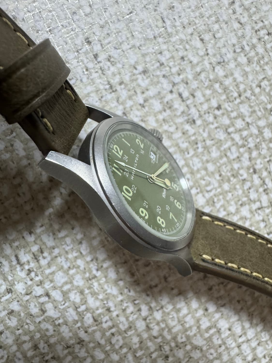 해밀턴 카키필드6359 (브레이슬릿+가죽+나토2) 상품이미지3