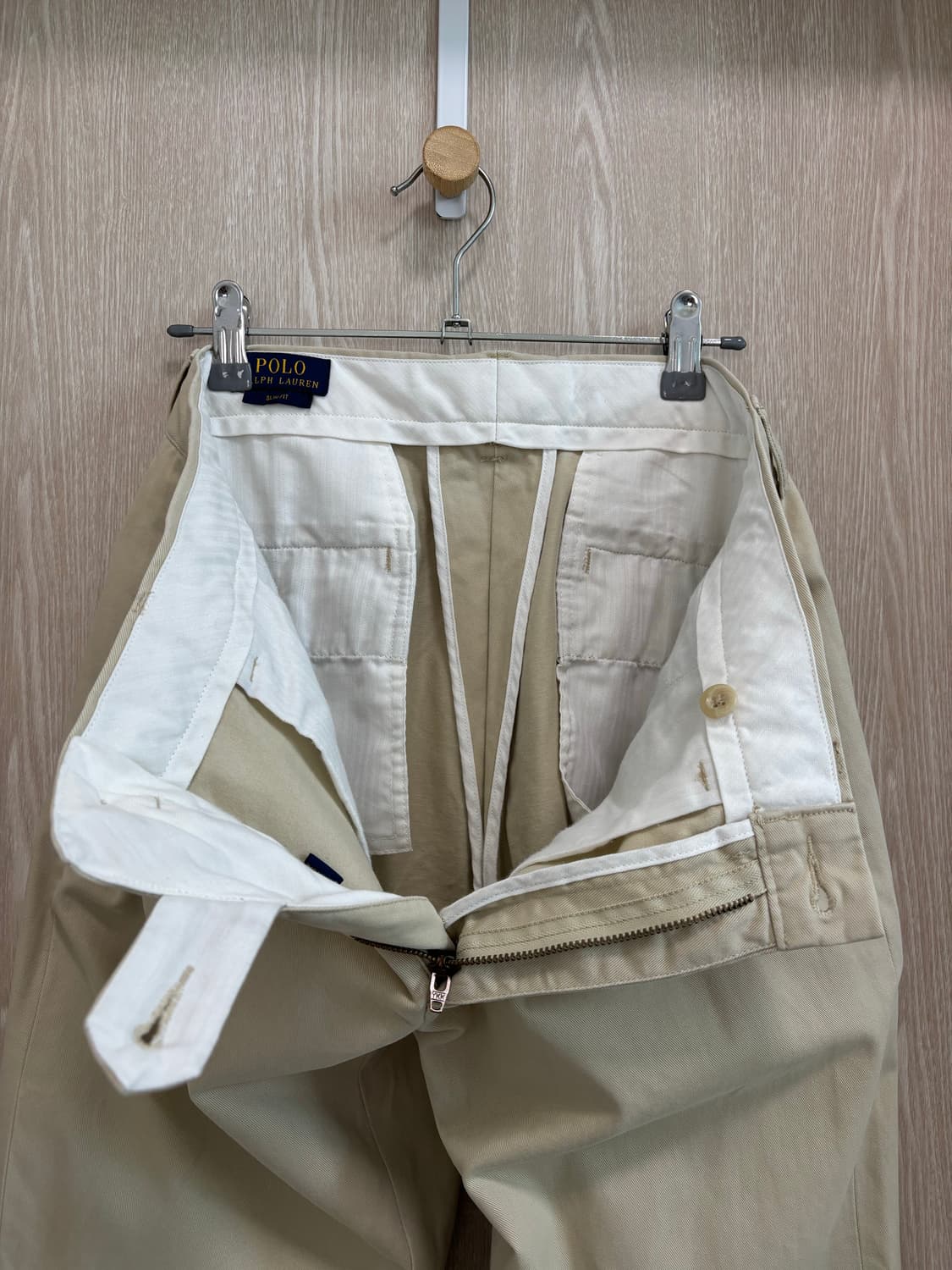 폴로 랄프로렌 슬림핏 치노팬츠31/아이보리 상품이미지4