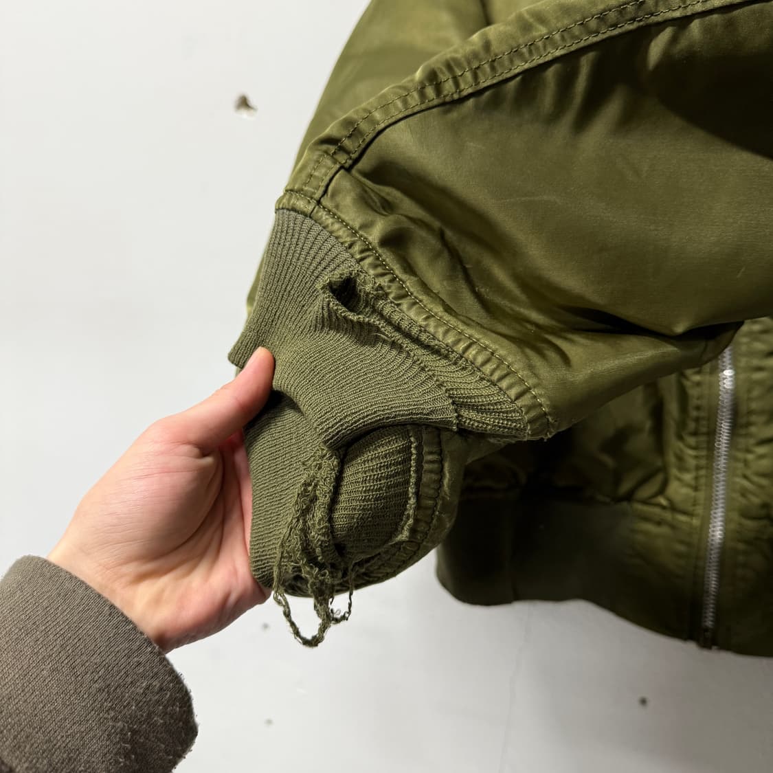 60-70s USA 알파인더스트리 베트남전 ma-1 플라이트 봄버 자켓 상품이미지6