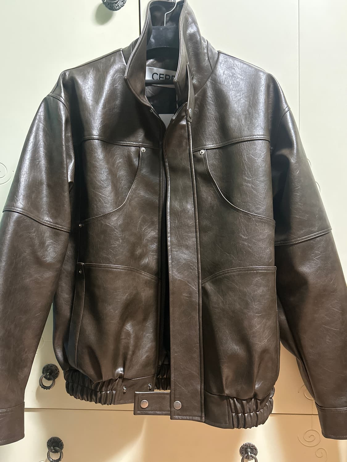 세릭 가죽자켓 POCKET LEATHER JACKET / BROWN 상품이미지4