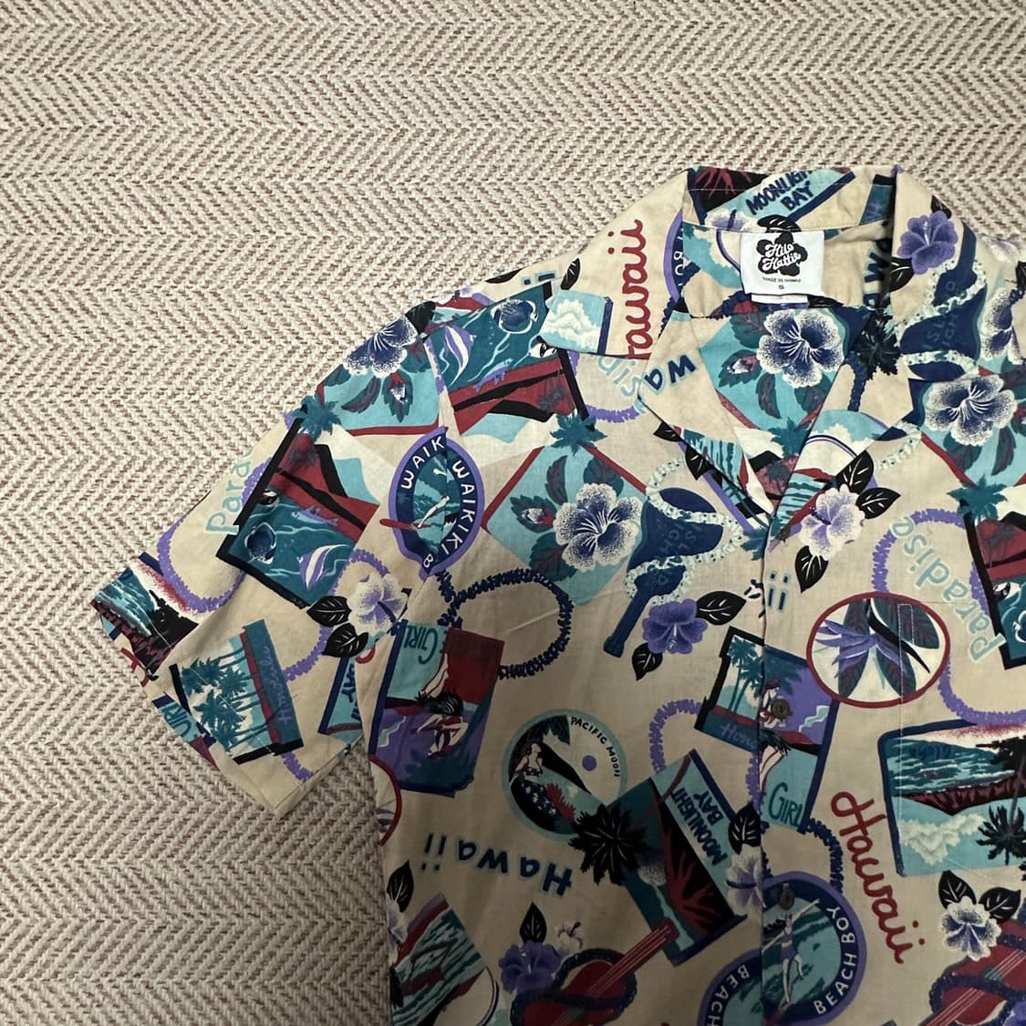 VINTAGE usa made hawaiian shirt 상품이미지3