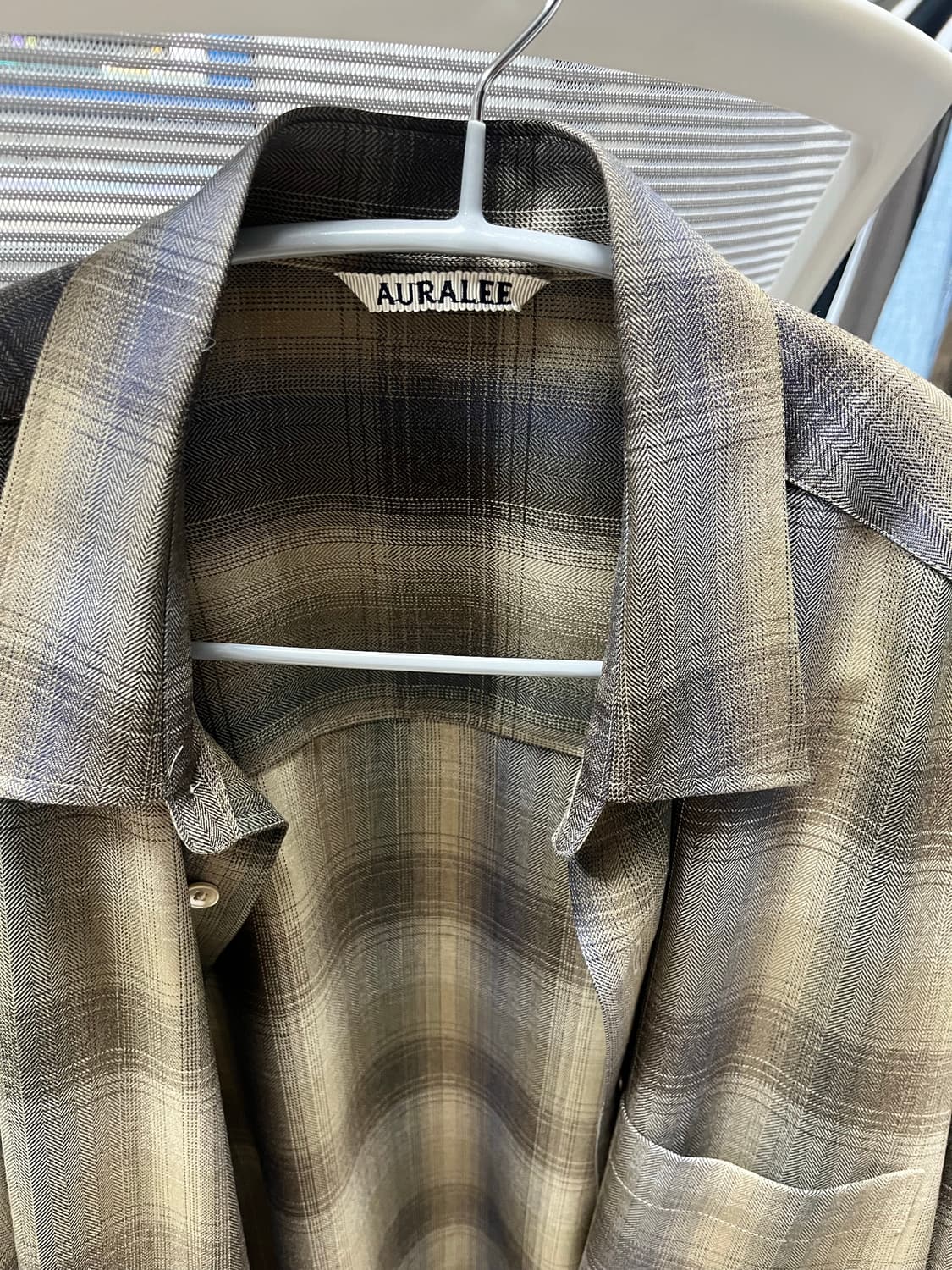 오라리 체크셔츠 4사이즈 상품이미지2