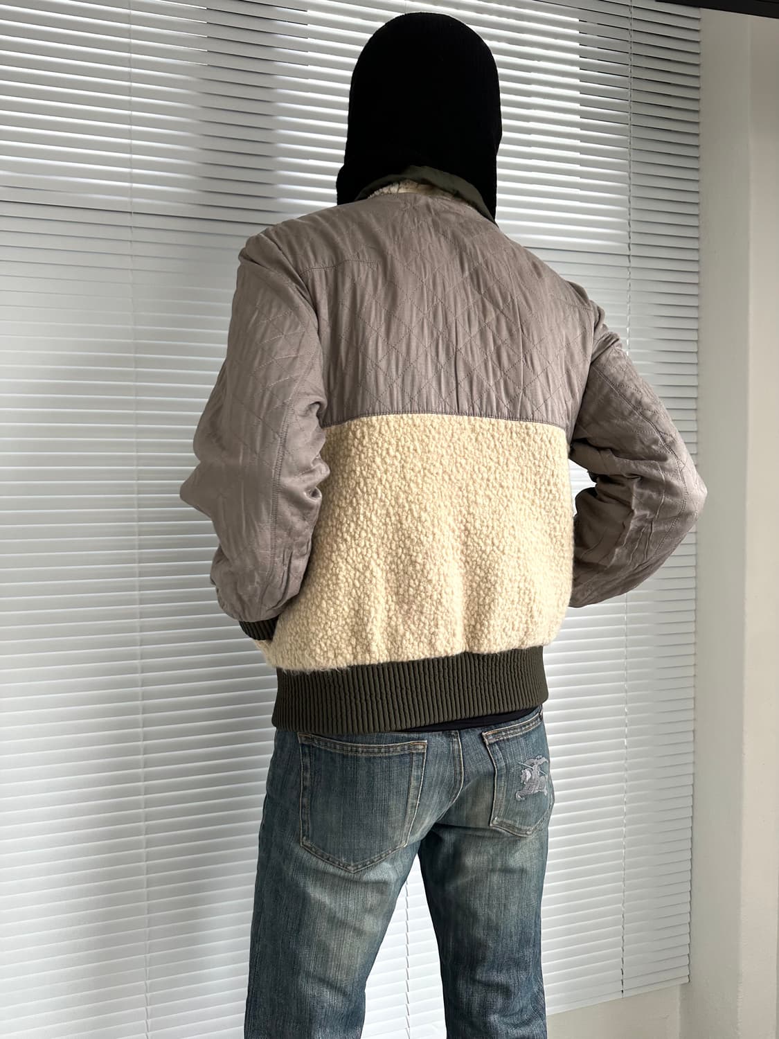 디올 옴므 12AW 런웨이 리버서블 카키 봄버 상품이미지3