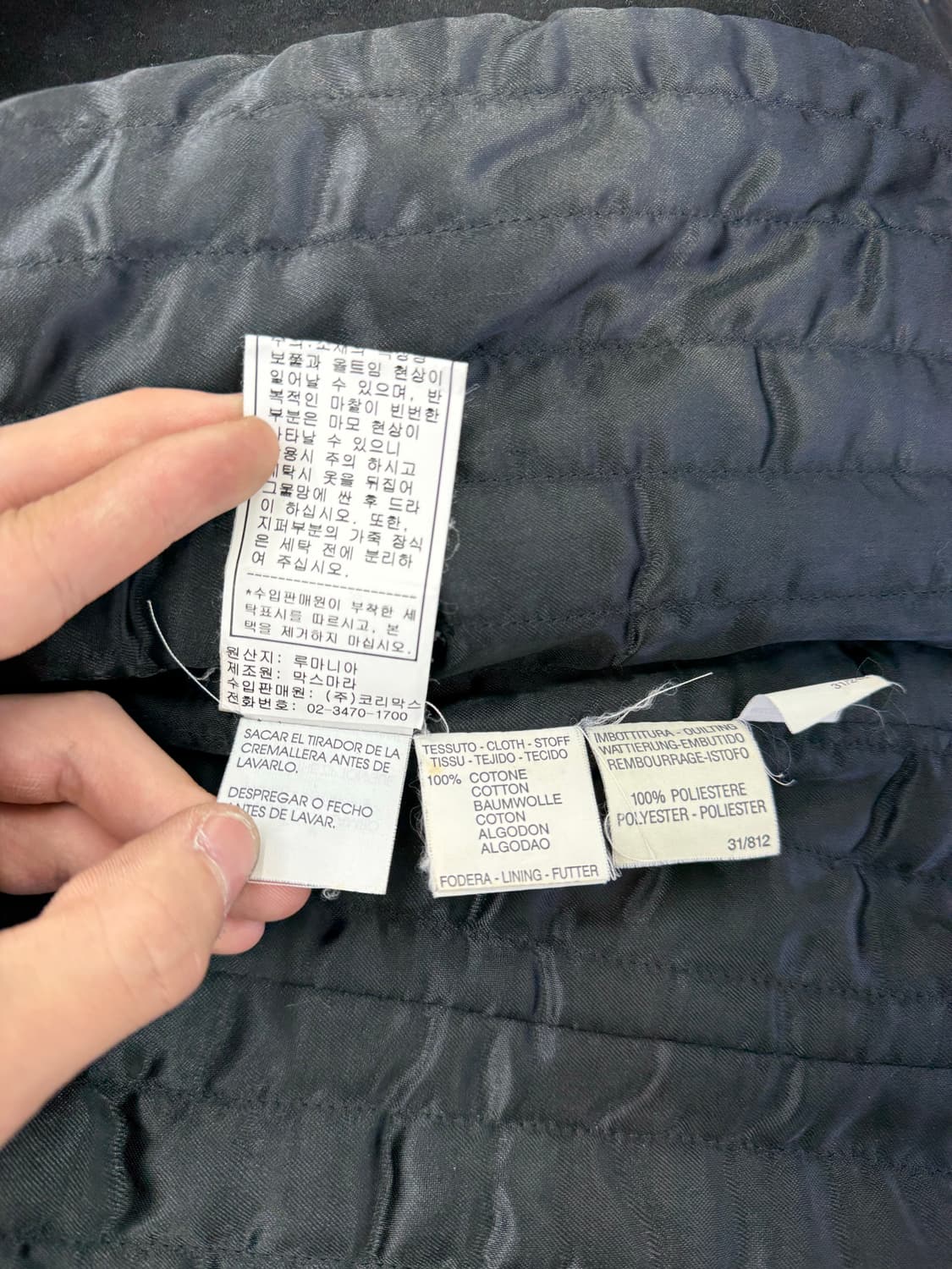 마렐라 블랙 스웨이드 하이넥 카라 멀티포켓 자켓 상품이미지9