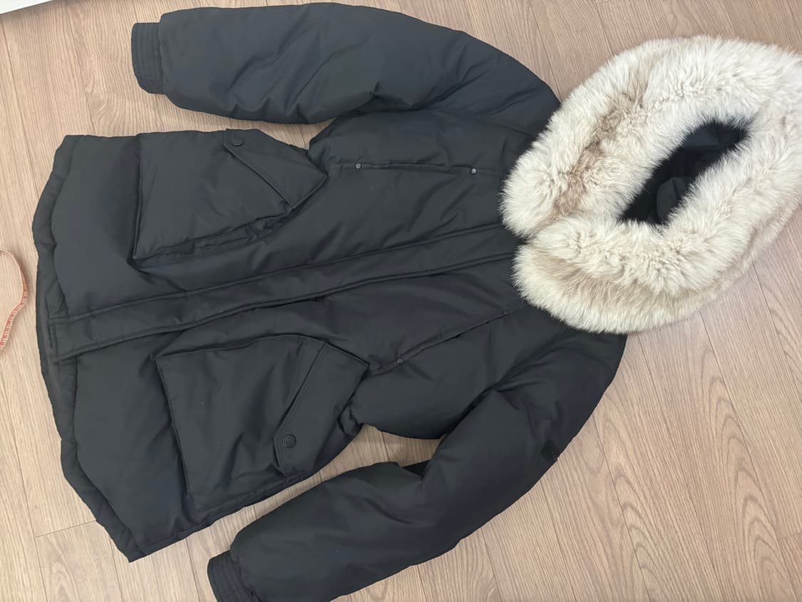 상태 좋아요. 에고이스트 사가퍼 야상형 중기장 구스다운패딩 55 상품이미지1