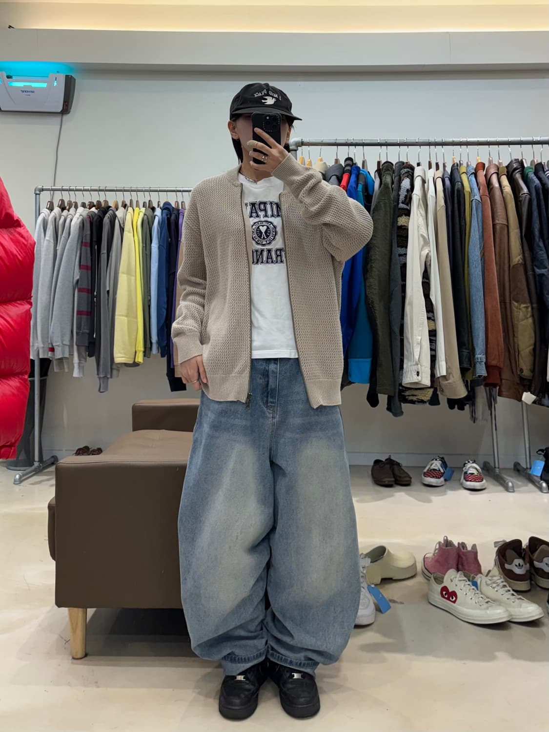 디스이즈네버댓 니트 집업 상품이미지5