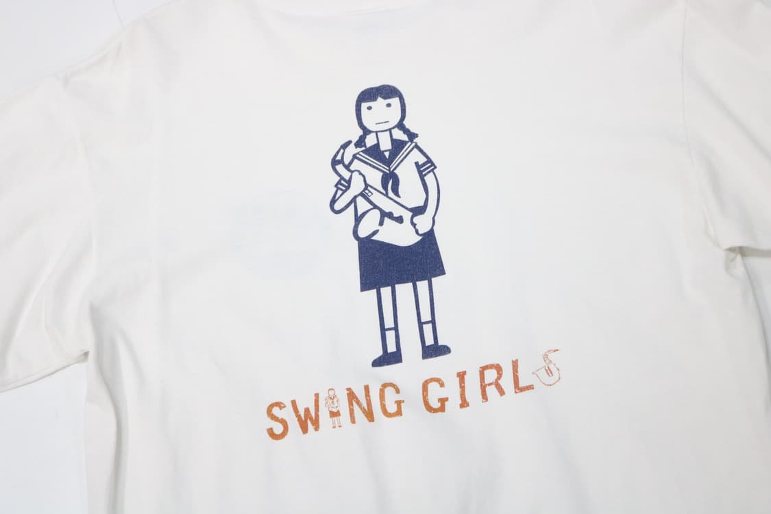 Anvil 엔빌 스윙걸즈 영화 굿즈 빈티지 화이트 반팔 티셔츠 (M) 상품이미지4