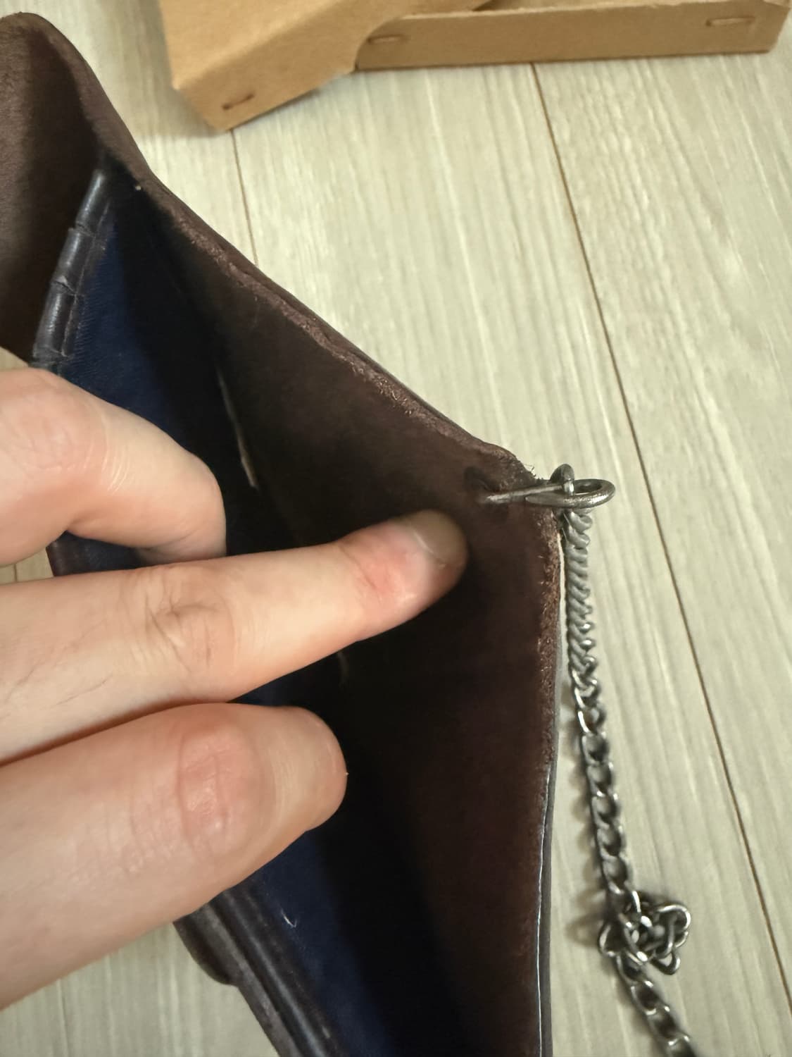 rrl 더블알엘 콘초 레더 체인 지갑 상품이미지4