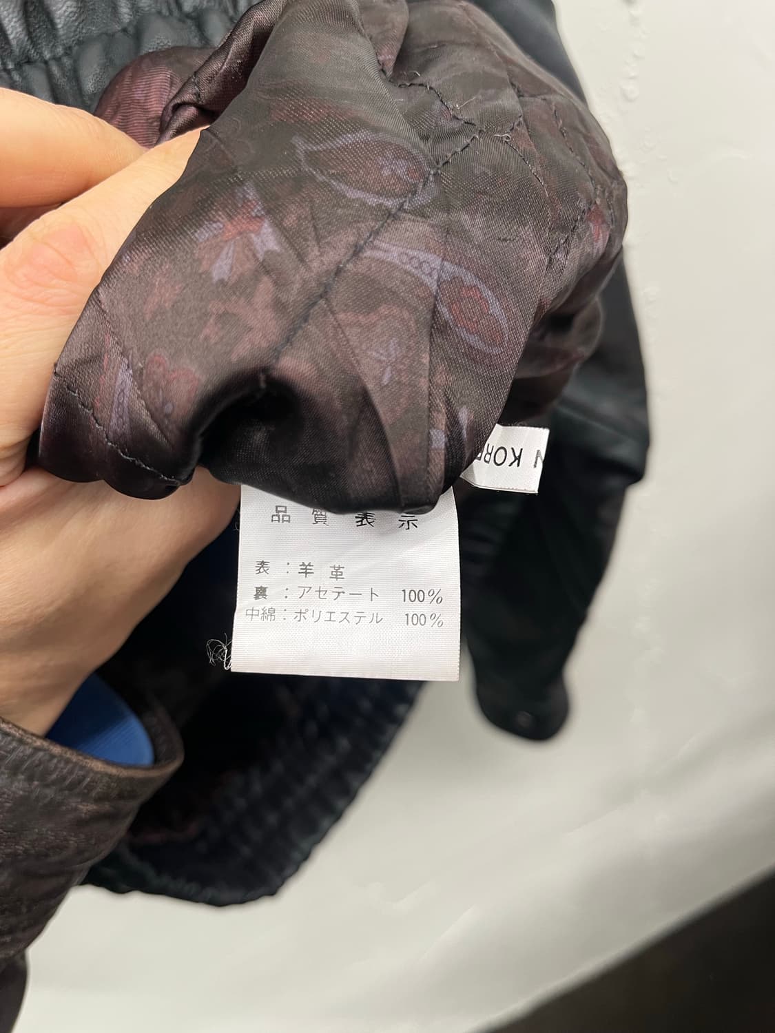 양가죽 봄버 자켓 상품이미지4