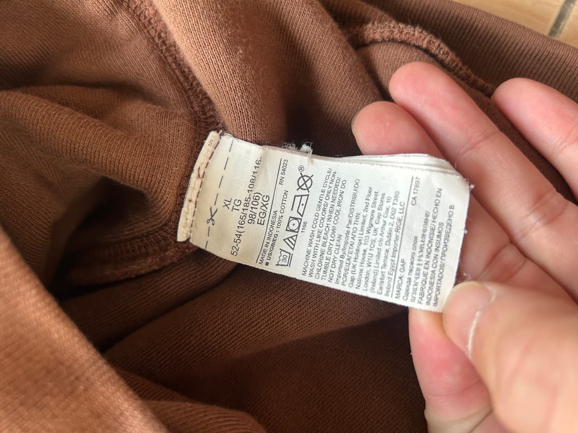 Yeezy Gap 이지갭 퍼펙트후디 브라운 XL 상품이미지4