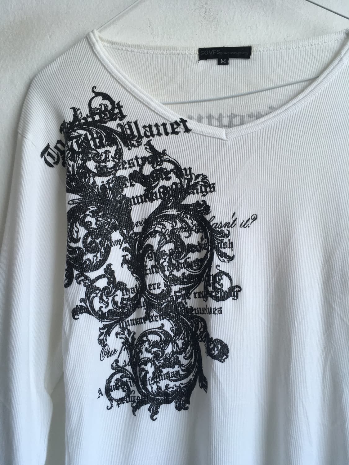 jpn vintage y2k glitter lettering t shir 상품이미지4
