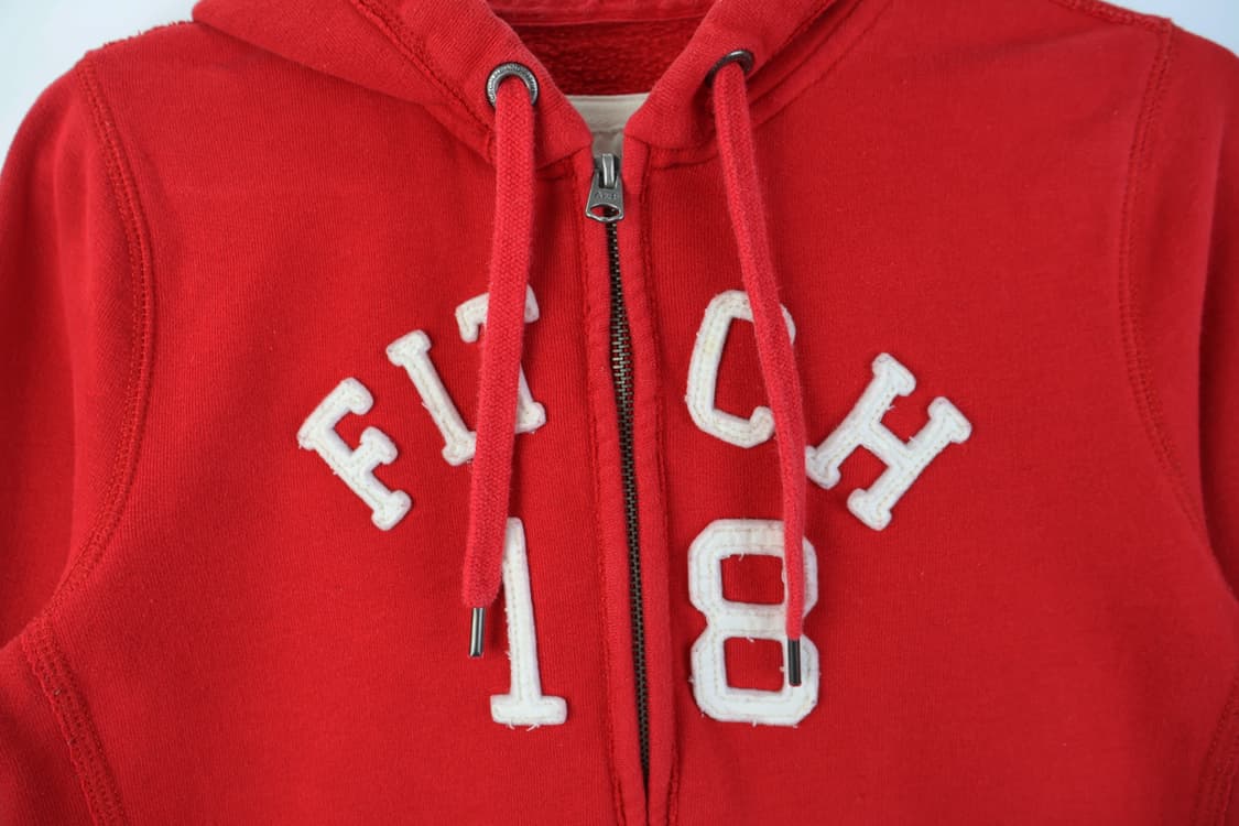 Abercrombie & Fitch Red Zip Up Hoodie 상품이미지5