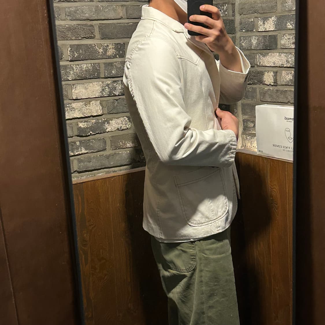 M) 리바이스 엔지니어드 코튼 자켓 크림 화이트 상품이미지9