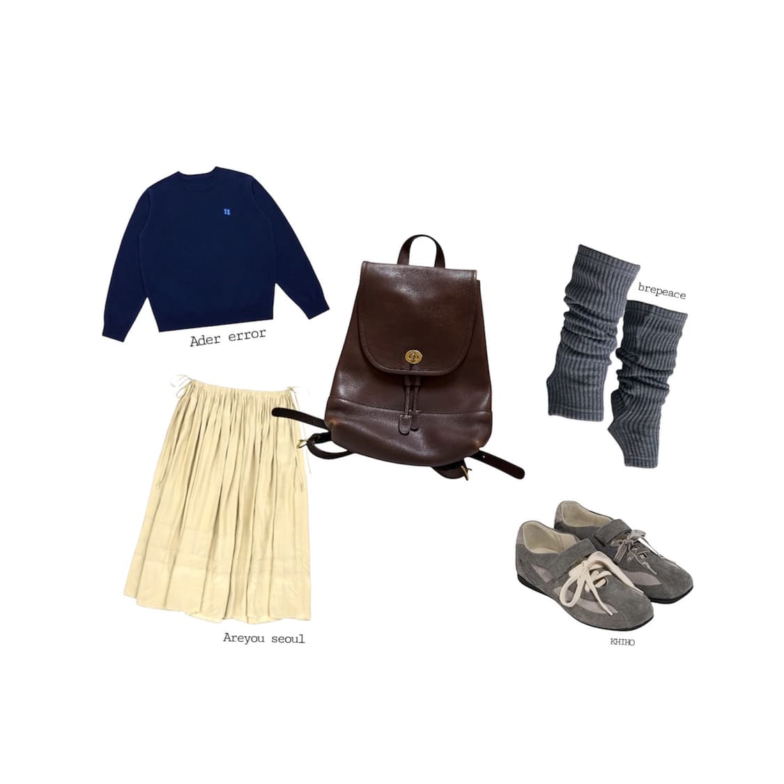 90s 올드코치 레더백팩 상품이미지2