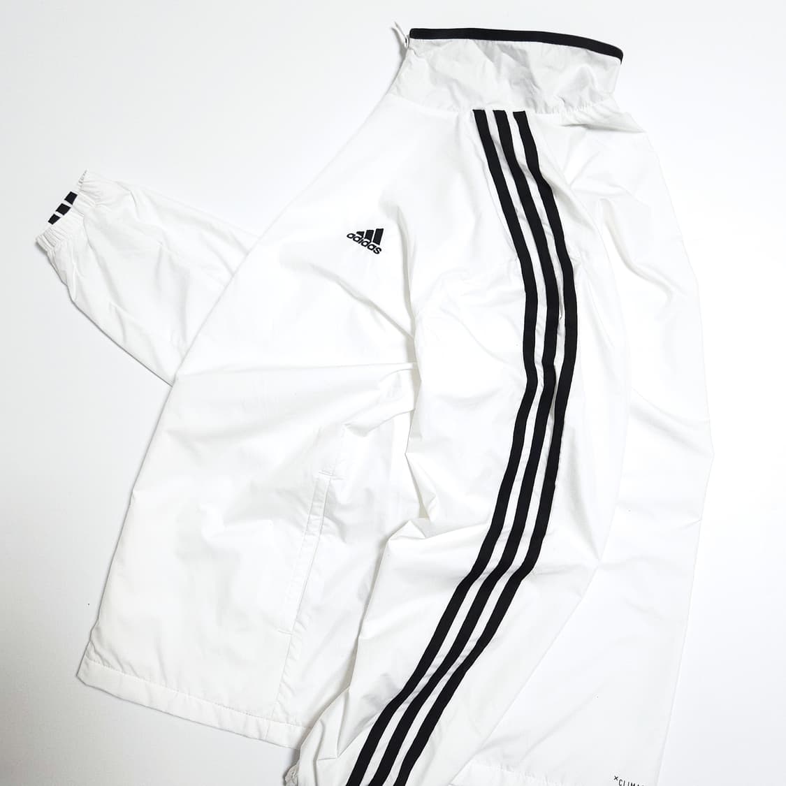 아디다스 3S 우븐 바람막이 자켓 화이트 상품이미지5